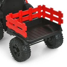 Детский трактор M 6295 EBLR-3 электромобиль, с прицепом, красный фото 53