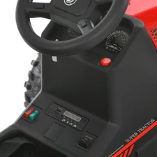 Детский трактор M 6295 EBLR-3 электромобиль, с прицепом, красный фото 18