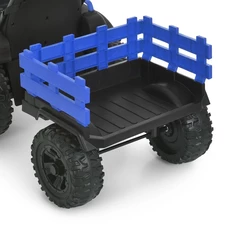 Детский электромобиль M 6295 EBLR-4 трактор с прицепом, синий фото 31