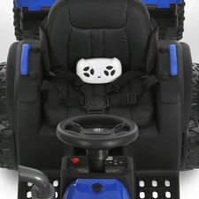 Детский электромобиль M 6295 EBLR-4 трактор с прицепом, синий фото 71