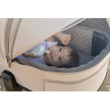 Универсальная коляска Carrello Ultra CRL-6527 Canvas Beige 2 в 1 темно-коричневая фото 11