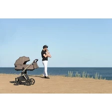 Универсальная коляска Carrello Ultra CRL-6527 Maple Beige 2 в 1 серо-бежевая фото 16