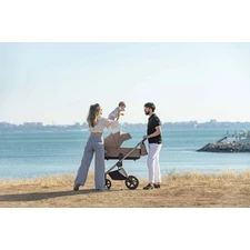 Универсальная коляска Carrello Ultra CRL-6527 Maple Beige 2 в 1 серо-бежевая фото 86