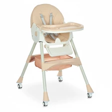 Стульчик для кормления Bambi M 6302 Beige, складной, бежевый
