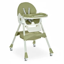 Стульчик для кормления M 6302 Olive складной, Bambi, зеленый