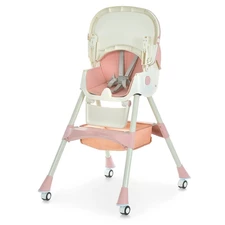 Стульчик для кормления M 6302 Pink складной, Bambi, розовый фото 54