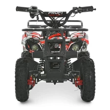 Подростковый квадроцикл HB-EATV 800NP-3, мотор 800W, три аккумулятора, красный фото 14