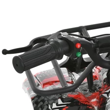 Подростковый квадроцикл HB-EATV 800NP-3, мотор 800W, три аккумулятора, красный фото 16