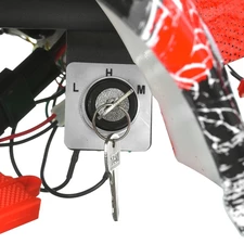 Подростковый квадроцикл HB-EATV 800NP-3, мотор 800W, три аккумулятора, красный фото 31