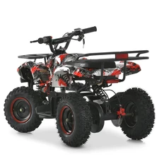 Подростковый квадроцикл HB-EATV 800NP-3, мотор 800W, три аккумулятора, красный фото 41