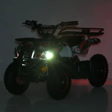 Подростковый квадроцикл HB-EATV 800NP-3, мотор 800W, три аккумулятора, красный фото 71