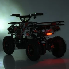 Подростковый квадроцикл HB-EATV 800NP-3, мотор 800W, три аккумулятора, красный фото 86