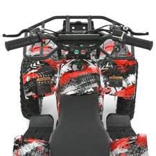 Подростковый квадроцикл HB-EATV 800NP-3, мотор 800W, три аккумулятора, красный фото 92