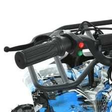 Подростковый квадроцикл HB-EATV 800NP-4, мотор 800W, три аккумулятора, синий фото 16