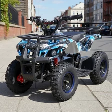 Подростковый квадроцикл HB-EATV 800NP-4, мотор 800W, три аккумулятора, синий купить