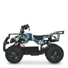 Подростковый квадроцикл HB-EATV 800NP-4, мотор 800W, три аккумулятора, синий фото 86