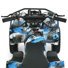 Подростковый квадроцикл HB-EATV 800NP-4, мотор 800W, три аккумулятора, синий фото 92