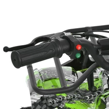 Подростковый квадроцикл HB-EATV 800NP-5, мотор 800W, три аккумулятора, зеленый фото 16