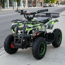 Подростковый квадроцикл HB-EATV 800NP-5, мотор 800W, три аккумулятора, зеленый купить