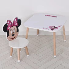 Столик со стульчиком M 502-8-1 деревянный, Минни Маус фото 37