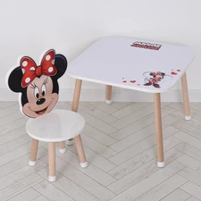 Столик со стульчиком M 502-8-2 деревянный, Минни Маус фото 37