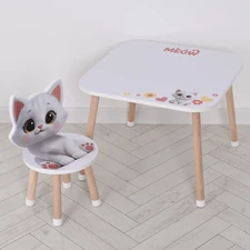 Столик со стульчиком M 502-8-3 деревянный, Микки Маус фото 14