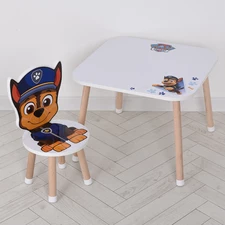 Столик со стульчиком M 502-8-3 деревянный, Микки Маус купить