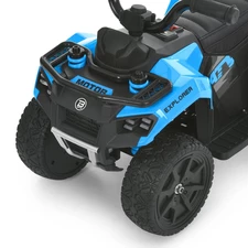 Детский квадроцикл M 6286 EBLR-4 синий, с пультом управления фото 11