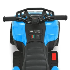 Детский квадроцикл M 6286 EBLR-4 синий, с пультом управления фото 31