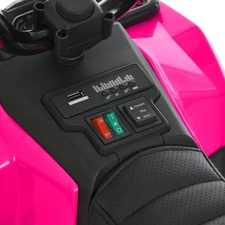 Детский квадроцикл M 6286 EBLR-8 на аккумуляторе, пульт управления, розовый фото 11