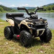 Детский квадроцикл M 6286 EBLR-13 на аккумуляторе, пульт управления, бежевый