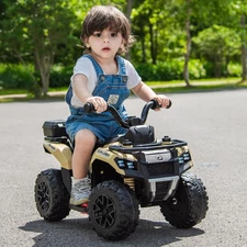 Детский квадроцикл M 6286 EBLR-13 на аккумуляторе, пульт управления, бежевый фото 14