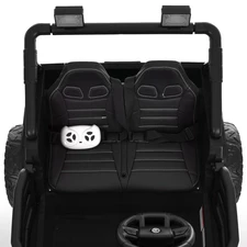 Детский электромобиль джип M 6287 EBLR-2 (24V) двухместный черный, 4 мотора, музыка, Bluetooth фото 16