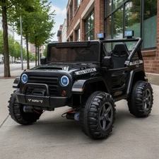 Детский электромобиль джип M 6287 EBLR-2 (24V) черный, 4 мотора, музыка, Bluetooth купить