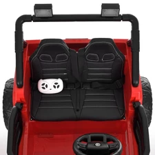 Детский электромобиль джип M 6287 EBLR-3 (24V) двухместный красный, 4 мотора, музыка, Bluetooth фото 16