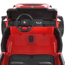 Детский электромобиль джип M 6287 EBLR-3 (24V) двухместный красный, 4 мотора, музыка, Bluetooth фото 71
