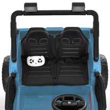 Двухместный детский джип M 6287 EBLR-4 (24V) электромобиль, 4 мотора, музыка, Bluetooth, синий фото 16