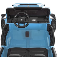 Двухместный детский джип M 6287 EBLR-4 (24V) электромобиль, 4 мотора, музыка, Bluetooth, синий фото 71
