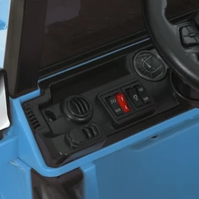 Двухместный детский джип M 6287 EBLR-4 (24V) электромобиль, 4 мотора, музыка, Bluetooth, синий фото 92