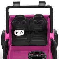 Двухместный детский джип M 6287 EBLR-8 (24V) электромобиль, 4 мотора, музыка, Bluetooth, розовый фото 11