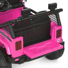 Двухместный детский джип M 6287 EBLR-8 (24V) электромобиль, 4 мотора, музыка, Bluetooth, розовый фото 31