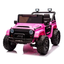 Двухместный детский джип M 6287 EBLR-8 (24V) электромобиль, 4 мотора, музыка, Bluetooth, розовый фото 54