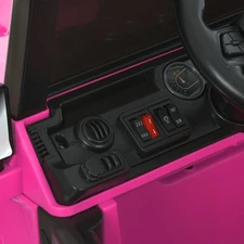 Двухместный детский джип M 6287 EBLR-8 (24V) электромобиль, 4 мотора, музыка, Bluetooth, розовый фото 92