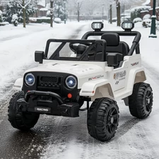 Детский джип на аккумуляторе M 6289 EBLR-1 белый, мягкое сиденье купить