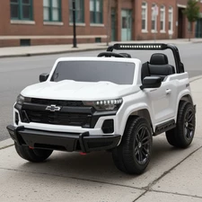 Двухместный детский электромобиль M 6290 EBLR-1 (24V) Chevrolet Colorado, белый купить