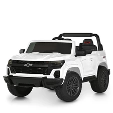 Двухместный детский электромобиль M 6290 EBLR-1 (24V) Chevrolet Colorado, белый фото 37