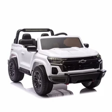 Двухместный детский электромобиль M 6290 EBLR-1 (24V) Chevrolet Colorado, белый фото 54