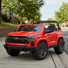 Двухместный детский электромобиль M 6290 EBLR-3 (24V) Chevrolet Colorado, красный