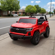 Двухместный детский электромобиль M 6290 EBLR-3 (24V) Chevrolet Colorado, красный купить