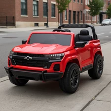 Двухместный детский электромобиль M 6290 EBLR-3 (24V) Chevrolet Colorado, красный фото 37